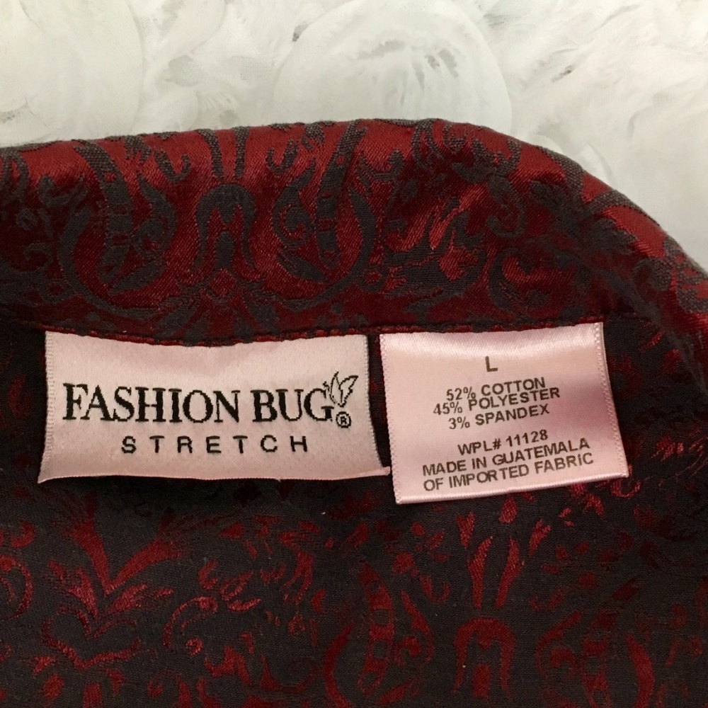 Fashion Bug | Brocade Floral Unlined Blazer - Picture 4 of 8